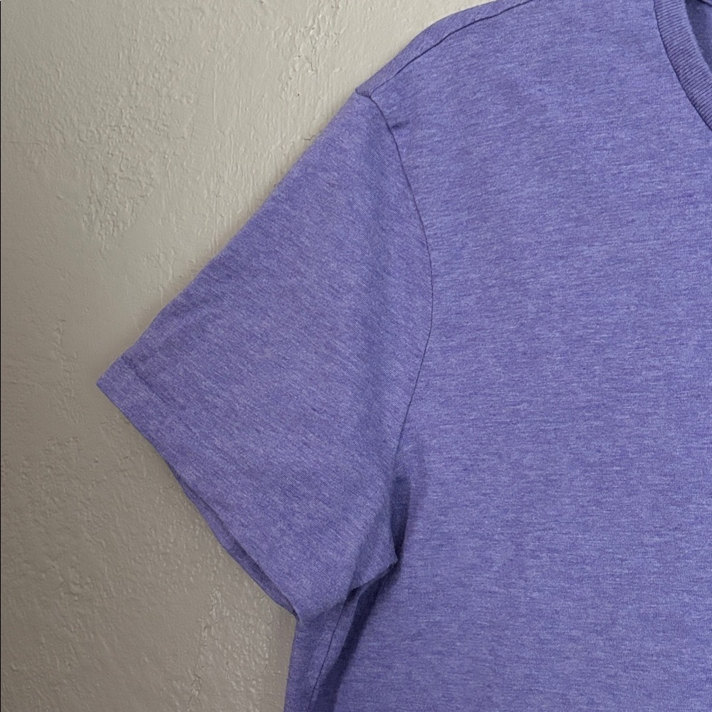 Polo Ralph Lauren Jersey Crewneck T-Shirt Mens Medium Purple Custom Slim Fit - Picture 3 of 7
